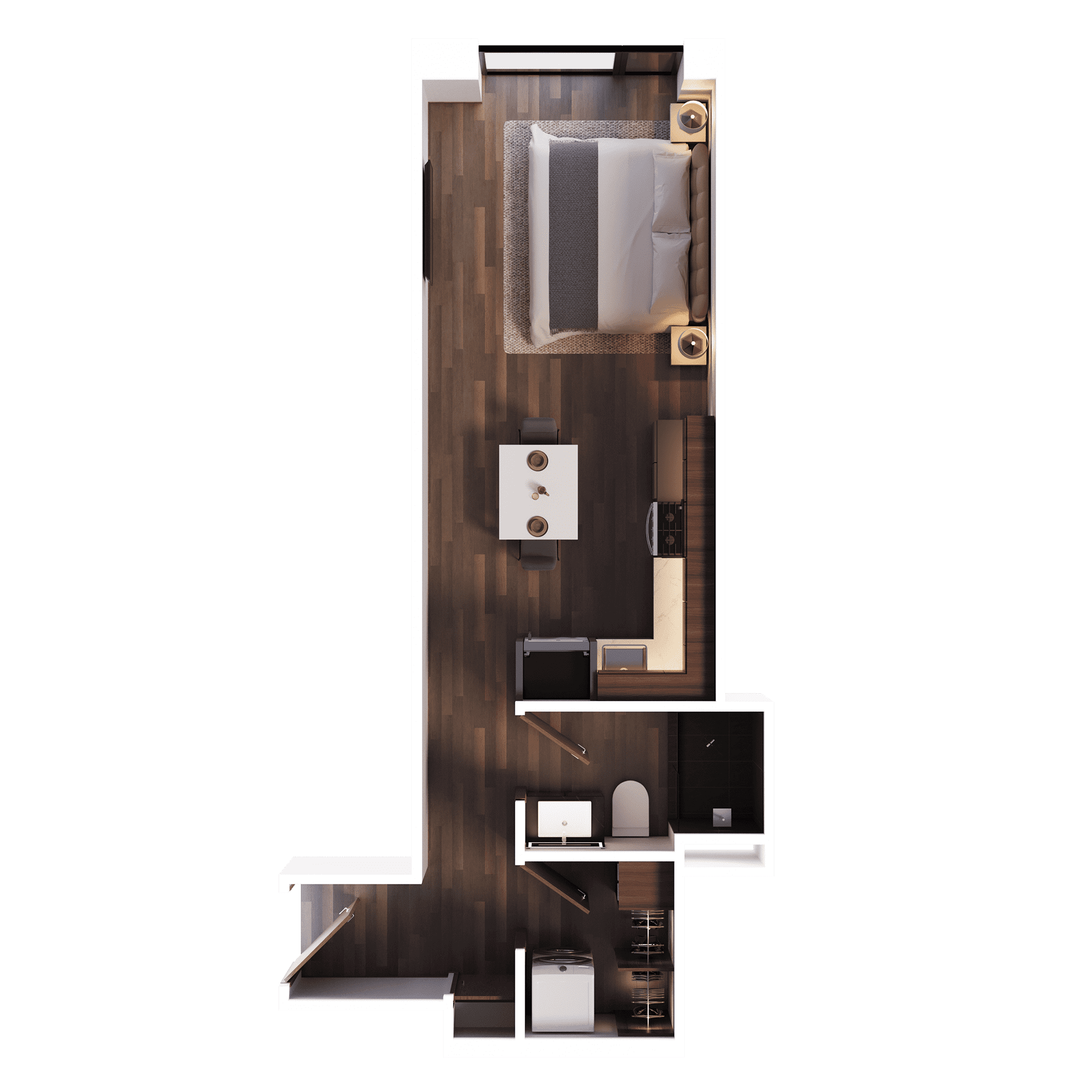 Riga apartment type S11, 2D floorplan