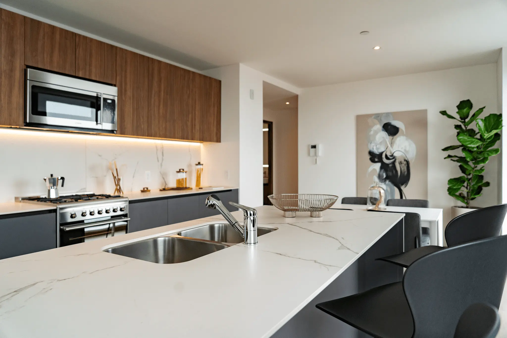 Kitchen with furniture package